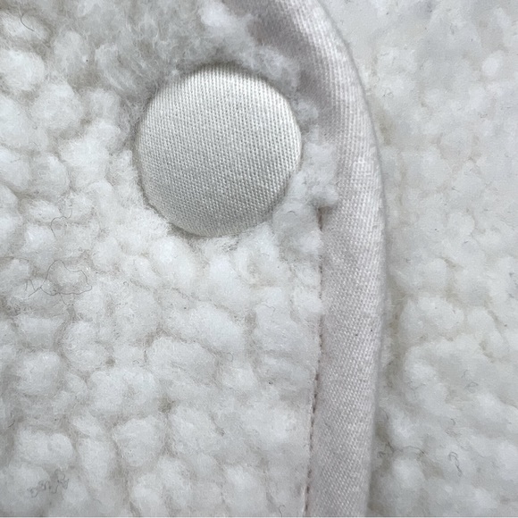 Ava & Viv Sherpa Overcoat Jacket - Size 0X 16/18- Cream - Plus Size - Picture 9 of 11